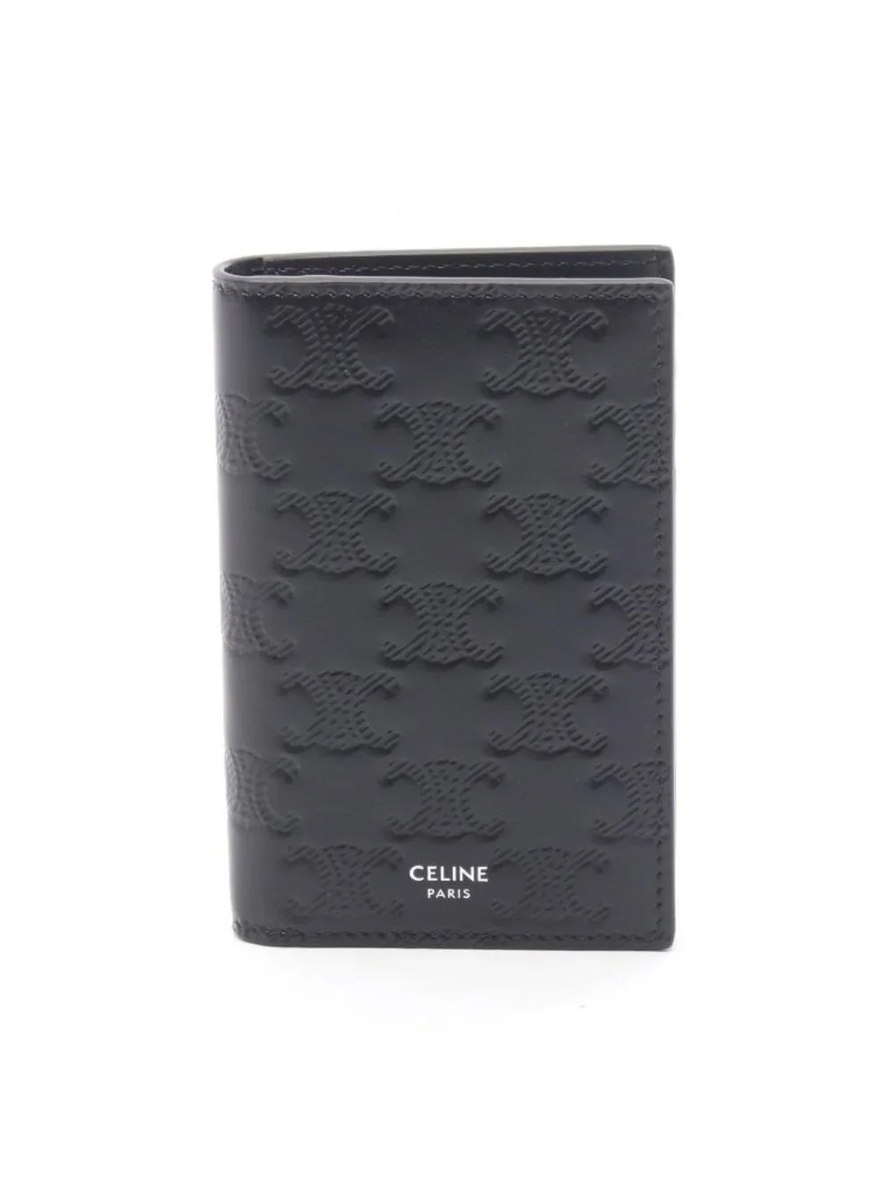 Celine Card Case Vertical Holder Triomphe Leather